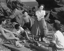 『青ヶ島の子供たち 女教師の記録』写真