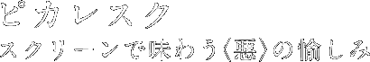 ピカレスク スクリーンで味わう〈悪〉の愉しみ